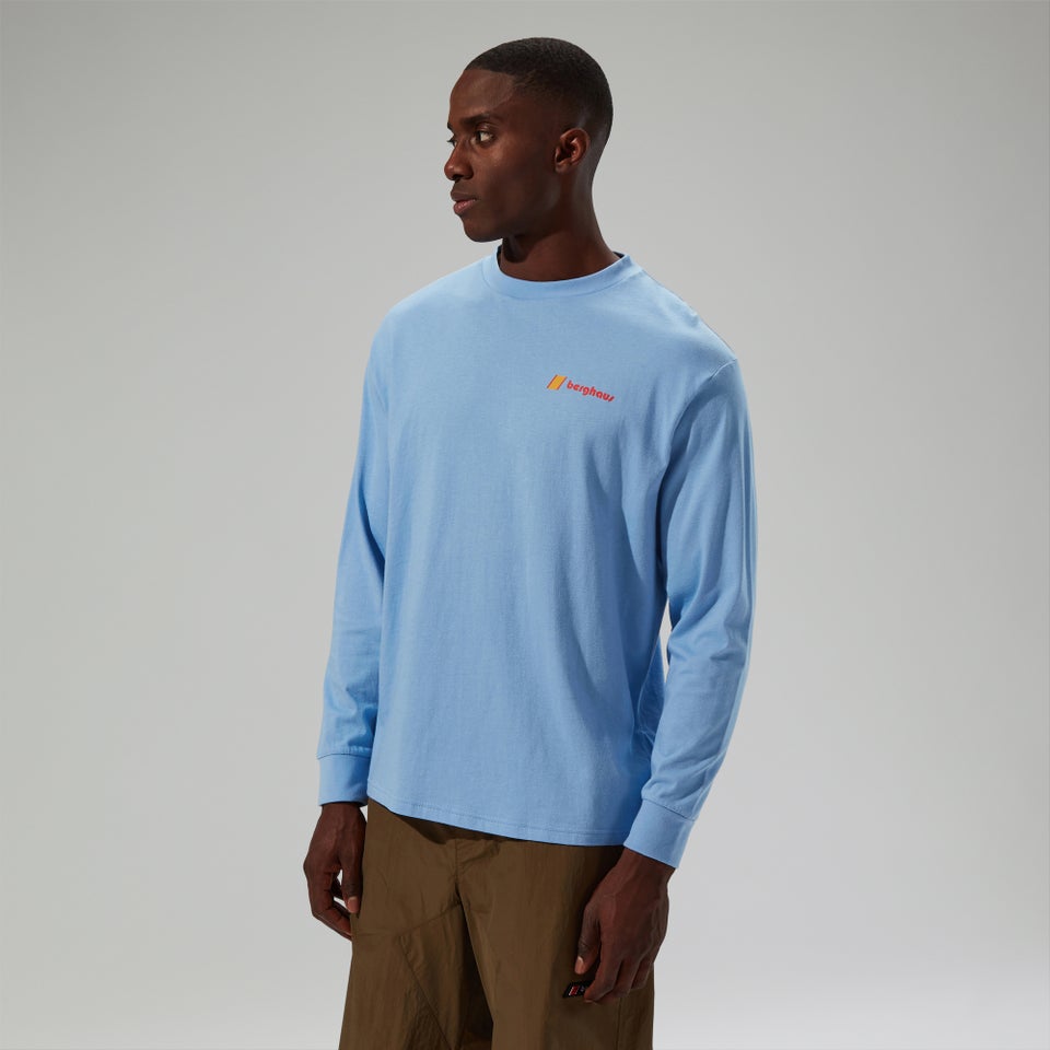 Unisex Mera Peak Long Sleeve T-Shirt - Blue