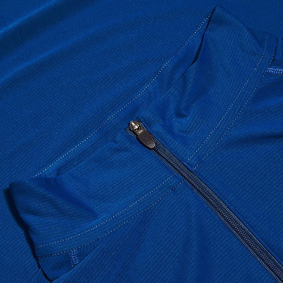 247 Long Sleeve Half Zip Tech T-Shirt für Herren - Blau