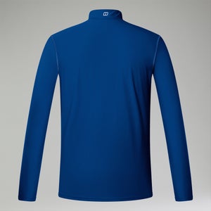 247 Long Sleeve Half Zip Tech T-Shirt für Herren - Blau