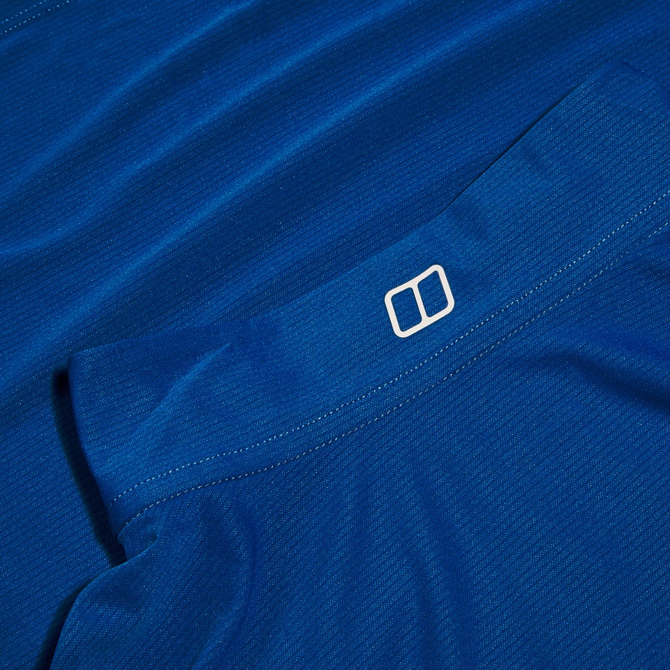 247 Long Sleeve Half Zip Tech T-Shirt für Herren - Blau