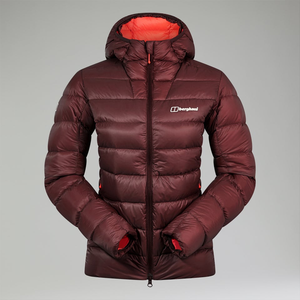 Isolierte Summit-Nomad Daunen-Jacke für Damen - Rot
