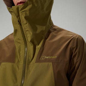 Wasserdichte Deluge Pro 3.0 Herren-Jacke - Grün/Braun