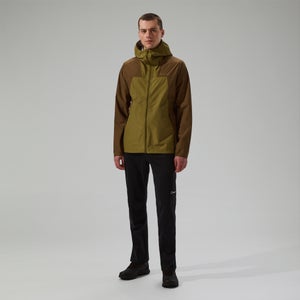 Wasserdichte Deluge Pro 3.0 Herren-Jacke - Grün/Braun