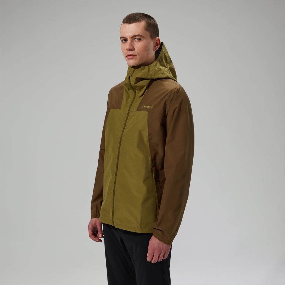 Wasserdichte Deluge Pro 3.0 Herren-Jacke - Grün/Braun