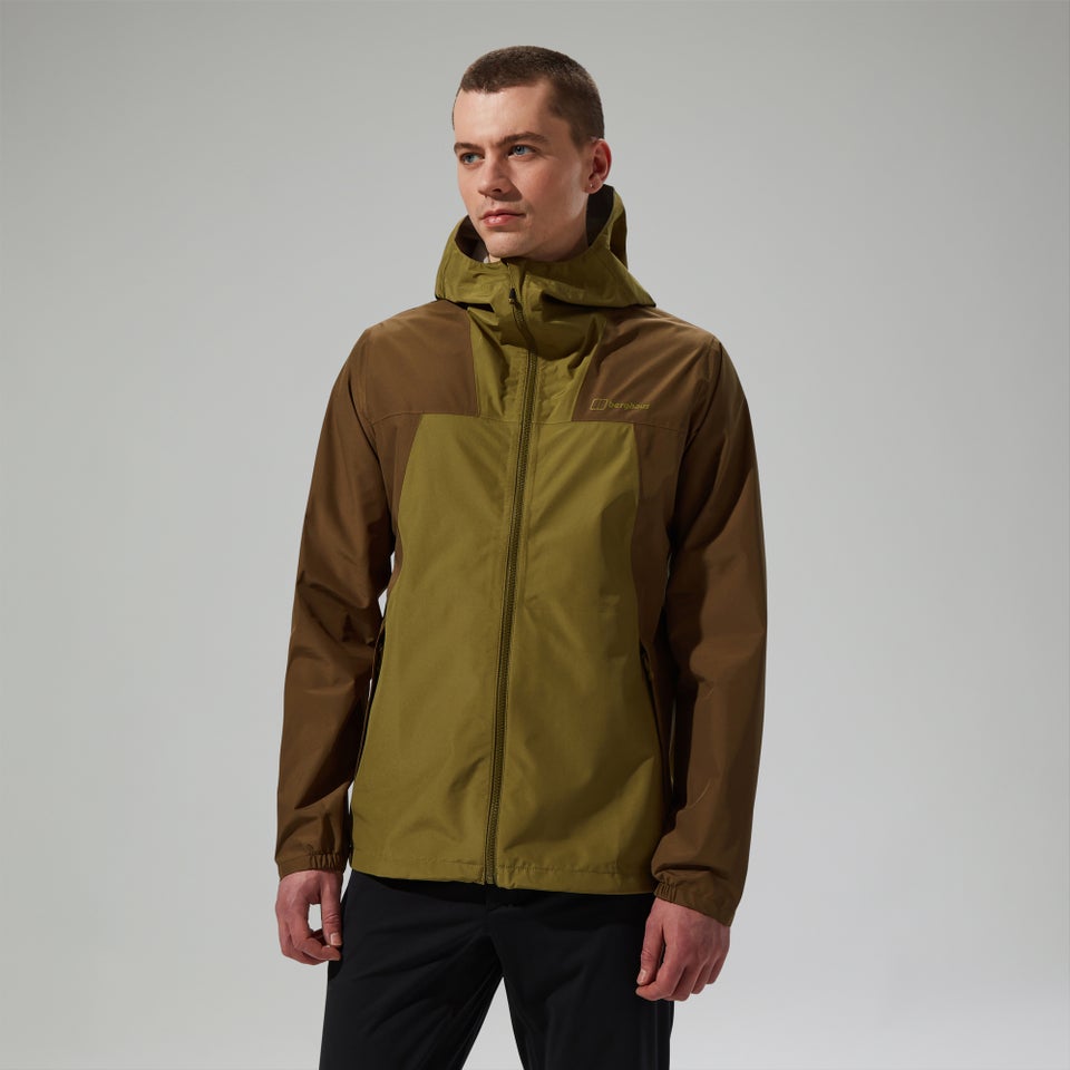 Wasserdichte Deluge Pro 3.0 Herren-Jacke - Grün/Braun