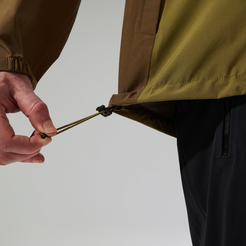 Wasserdichte Deluge Pro 3.0 Herren-Jacke - Grün/Braun