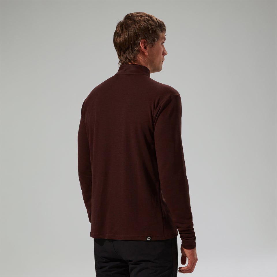 Halb-Zip Ivyhill Herren-Top - Braun