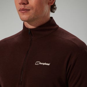 Halb-Zip Ivyhill Herren-Top - Braun