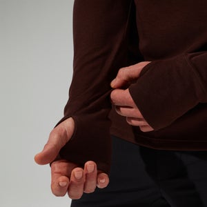 Halb-Zip Ivyhill Herren-Top - Braun