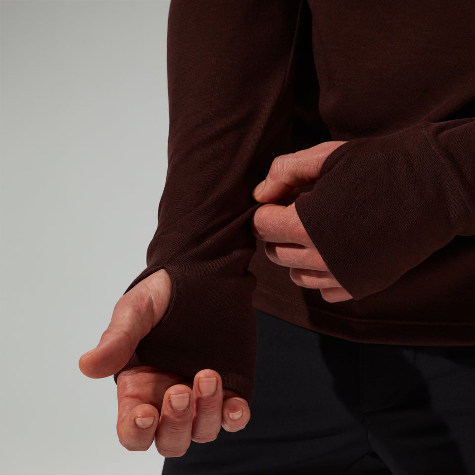 Halb-Zip Ivyhill Herren-Top - Braun