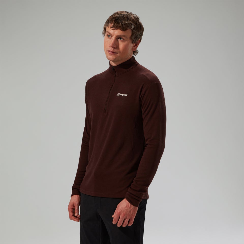 Halb-Zip Ivyhill Herren-Top - Braun