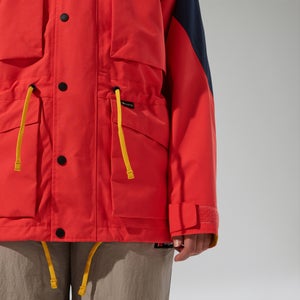 Wasserdichte Mera Peak 2000 Unisex-Gore-Tex Jacke - Rot/Blau