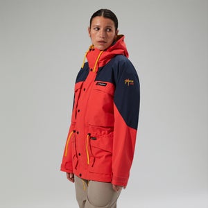 Wasserdichte Mera Peak 2000 Unisex-Gore-Tex Jacke - Rot/Blau