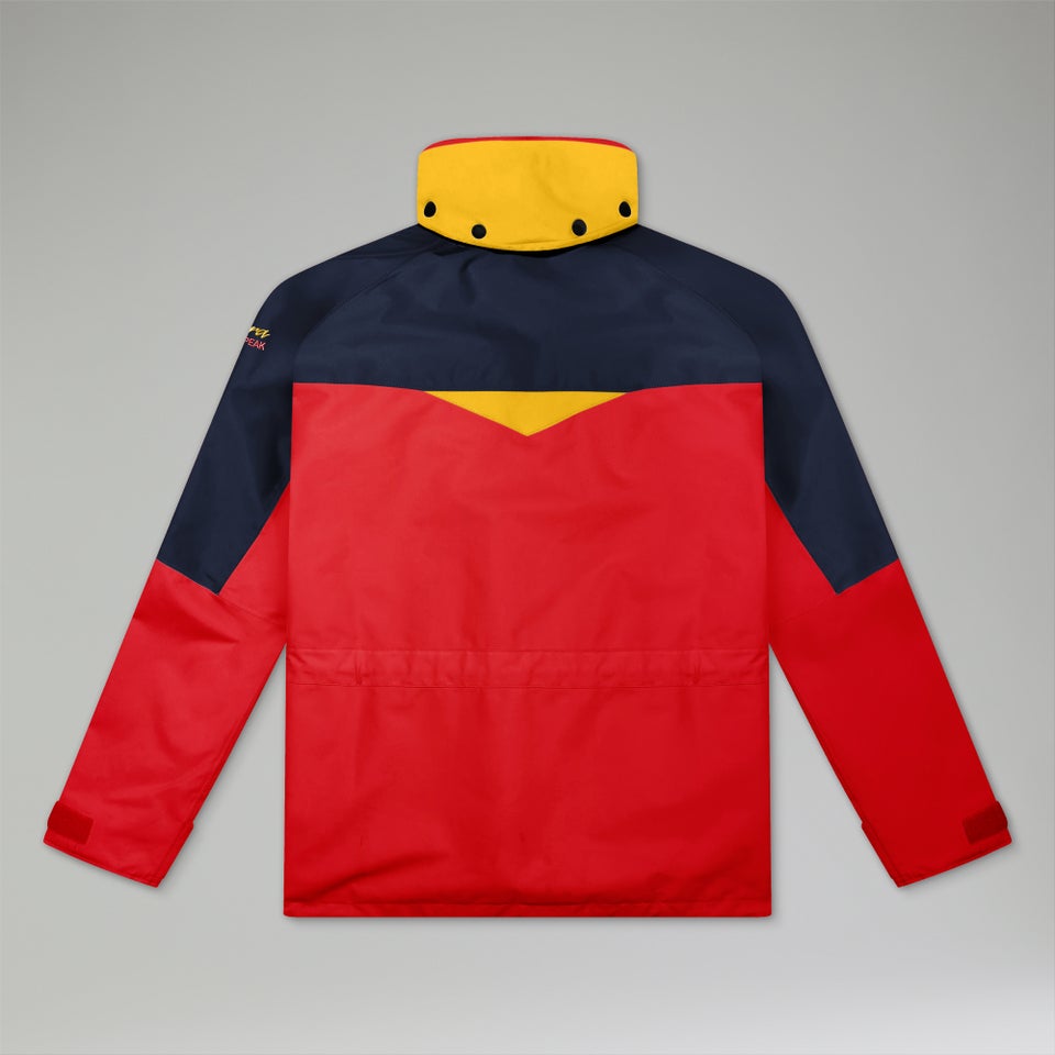 Wasserdichte Mera Peak 2000 Unisex-Gore-Tex Jacke - Rot/Blau