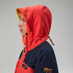 Wasserdichte Mera Peak 2000 Unisex-Gore-Tex Jacke - Rot/Blau