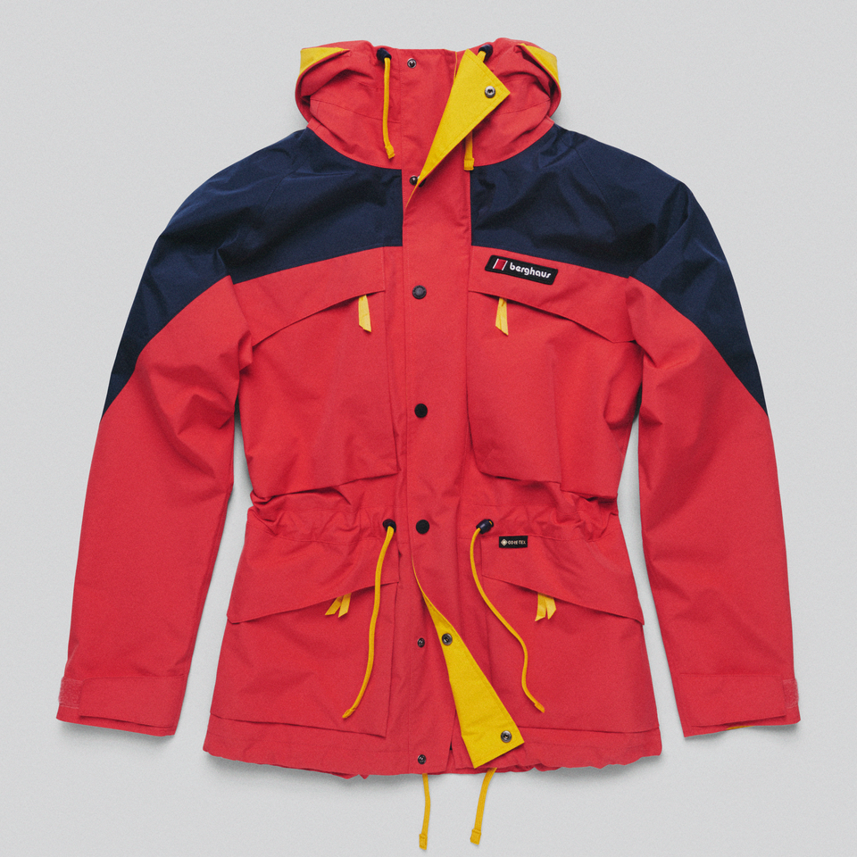 Wasserdichte Mera Peak 2000 Unisex-Gore-Tex Jacke - Rot/Blau