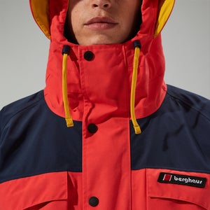 Wasserdichte Mera Peak 2000 Unisex-Gore-Tex Jacke - Rot/Blau