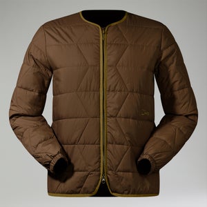 Gesteppt-isolierte Netherdene Herren-Jacke - Braun