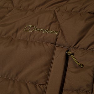 Gesteppt-isolierte Netherdene Herren-Jacke - Braun