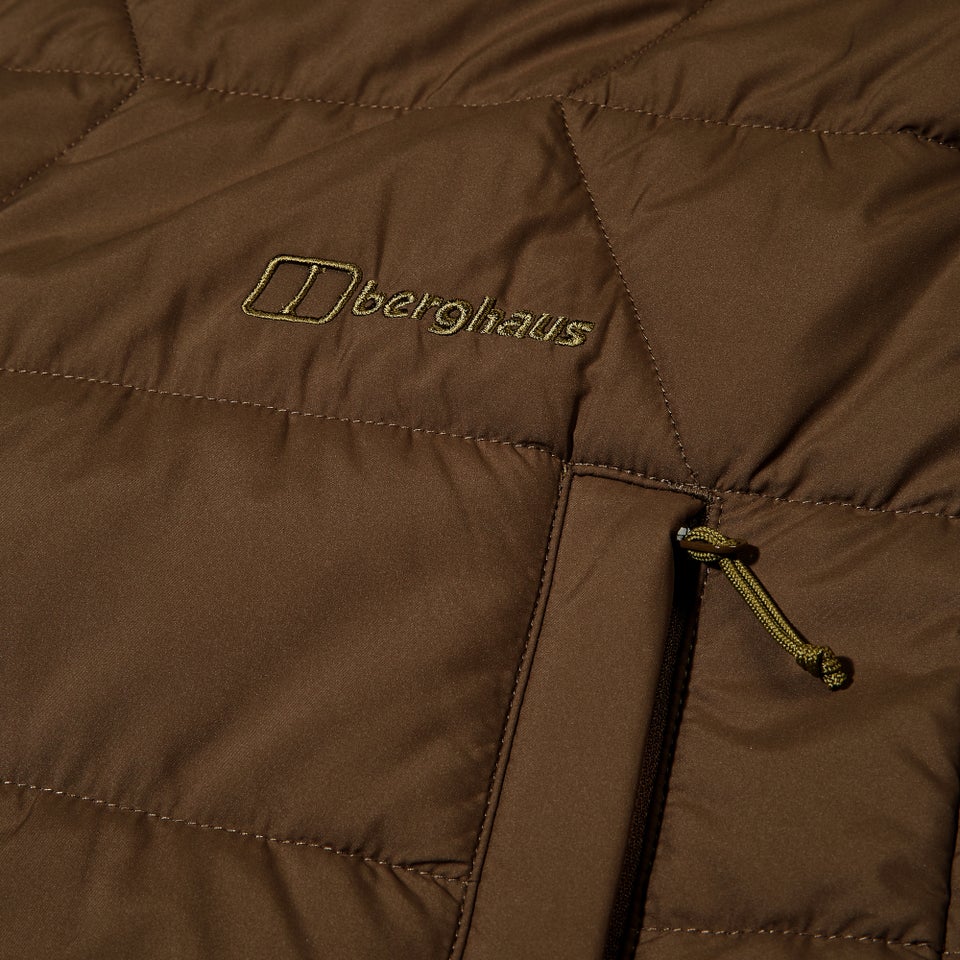 Gesteppt-isolierte Netherdene Herren-Jacke - Braun