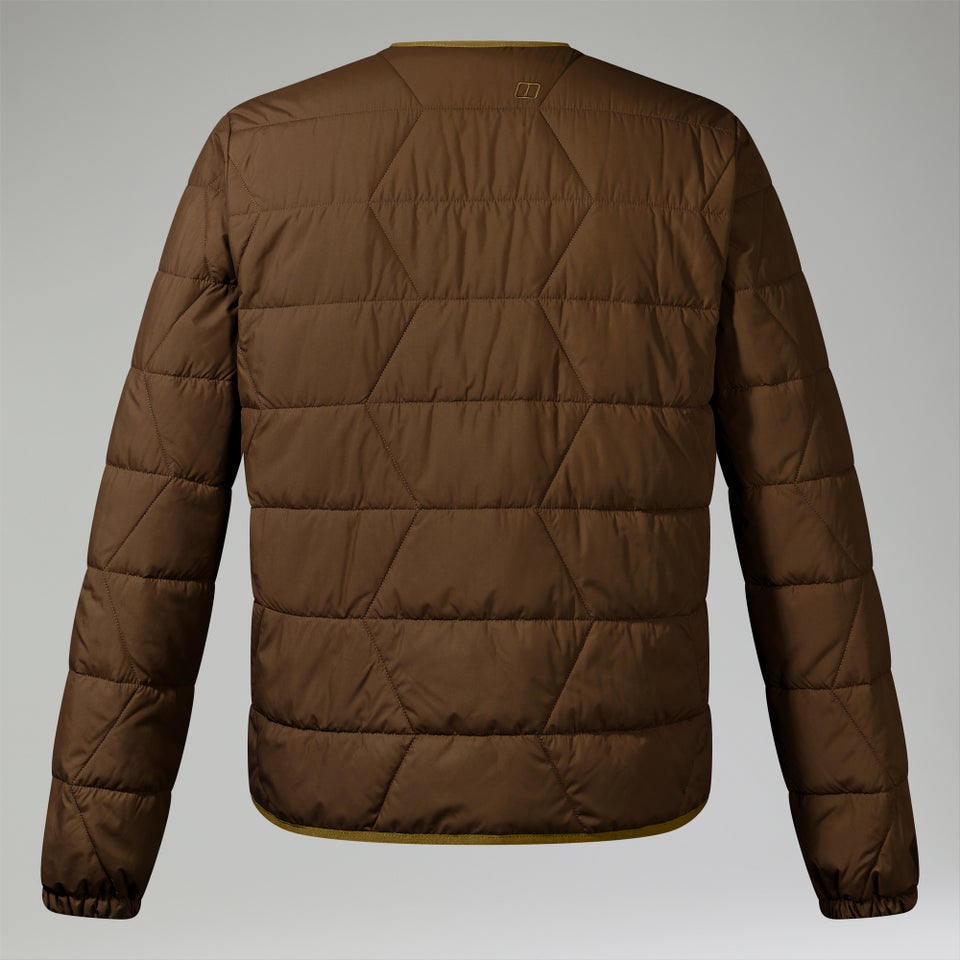 Gesteppt-isolierte Netherdene Herren-Jacke - Braun
