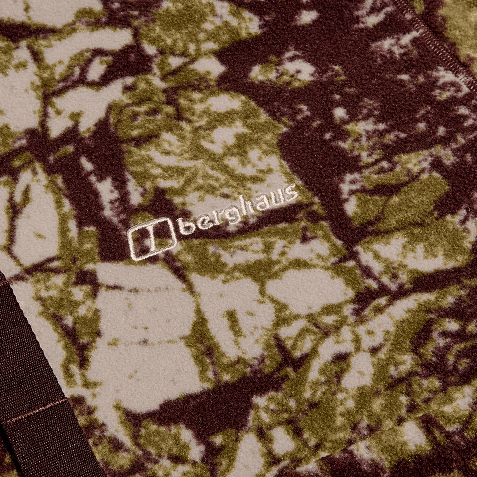 Snap-Fleece Felltop Herren-Pullover - Grau/Braun