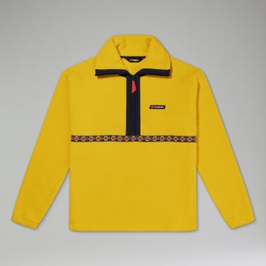Halb-Zip-Fleece Rhynie Aztec Unisex-Jacke - Gelb/Blau