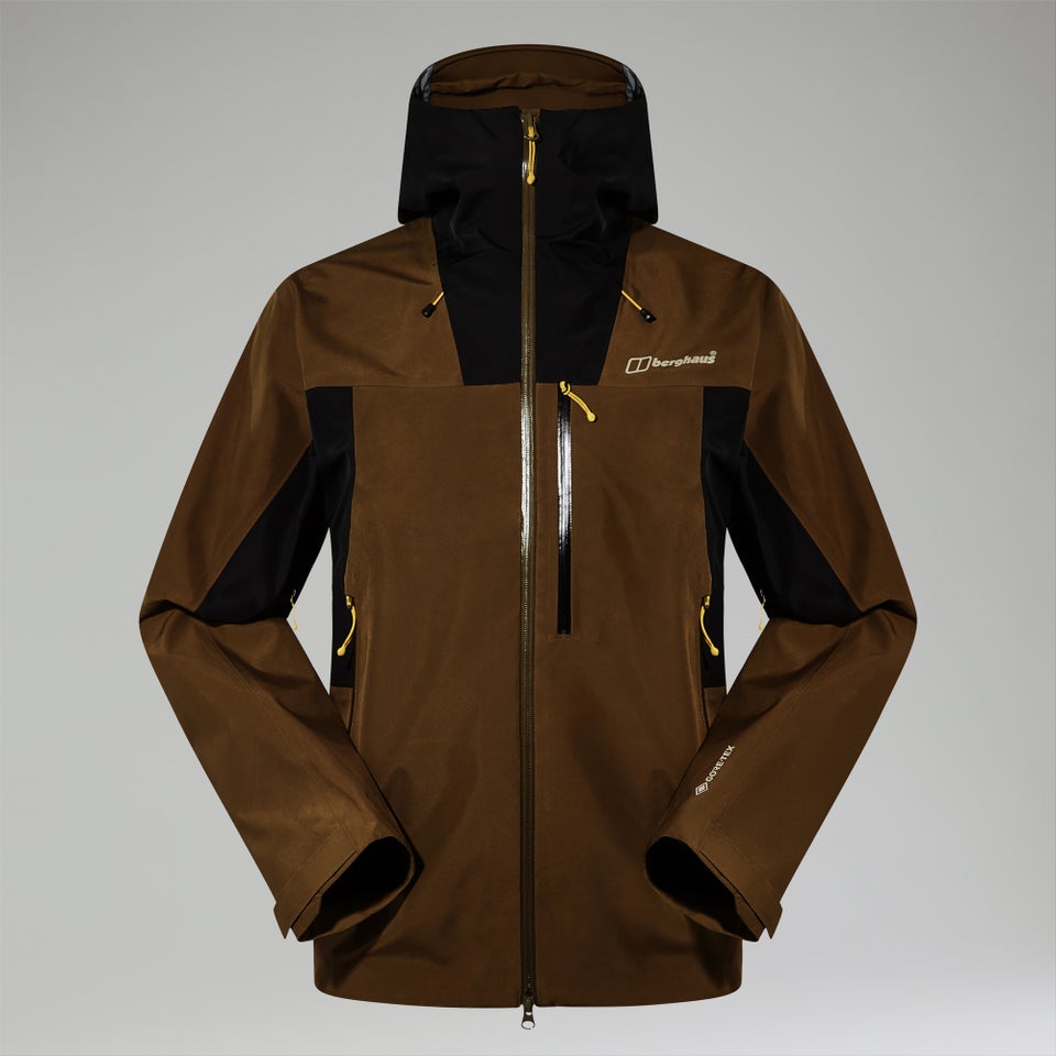 Men's Ridge-Seeker Gore-Tex Waterproof Jacket - Brown/Black