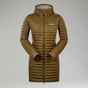 Women's Nula Micro Synthetic Insulated Long Jacket - Green