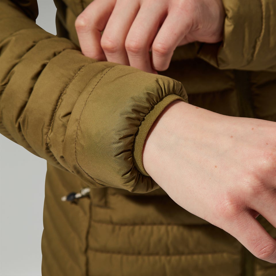 Women's Nula Micro Synthetic Insulated Long Jacket - Green