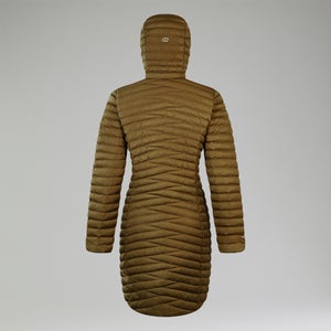 Women's Nula Micro Synthetic Insulated Long Jacket - Green