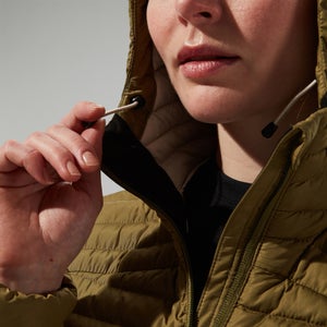 Women's Nula Micro Synthetic Insulated Long Jacket - Green