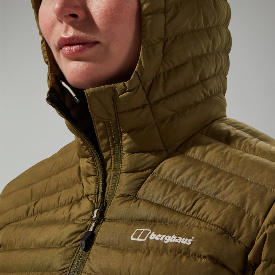 Women's Nula Micro Synthetic Insulated Long Jacket - Green