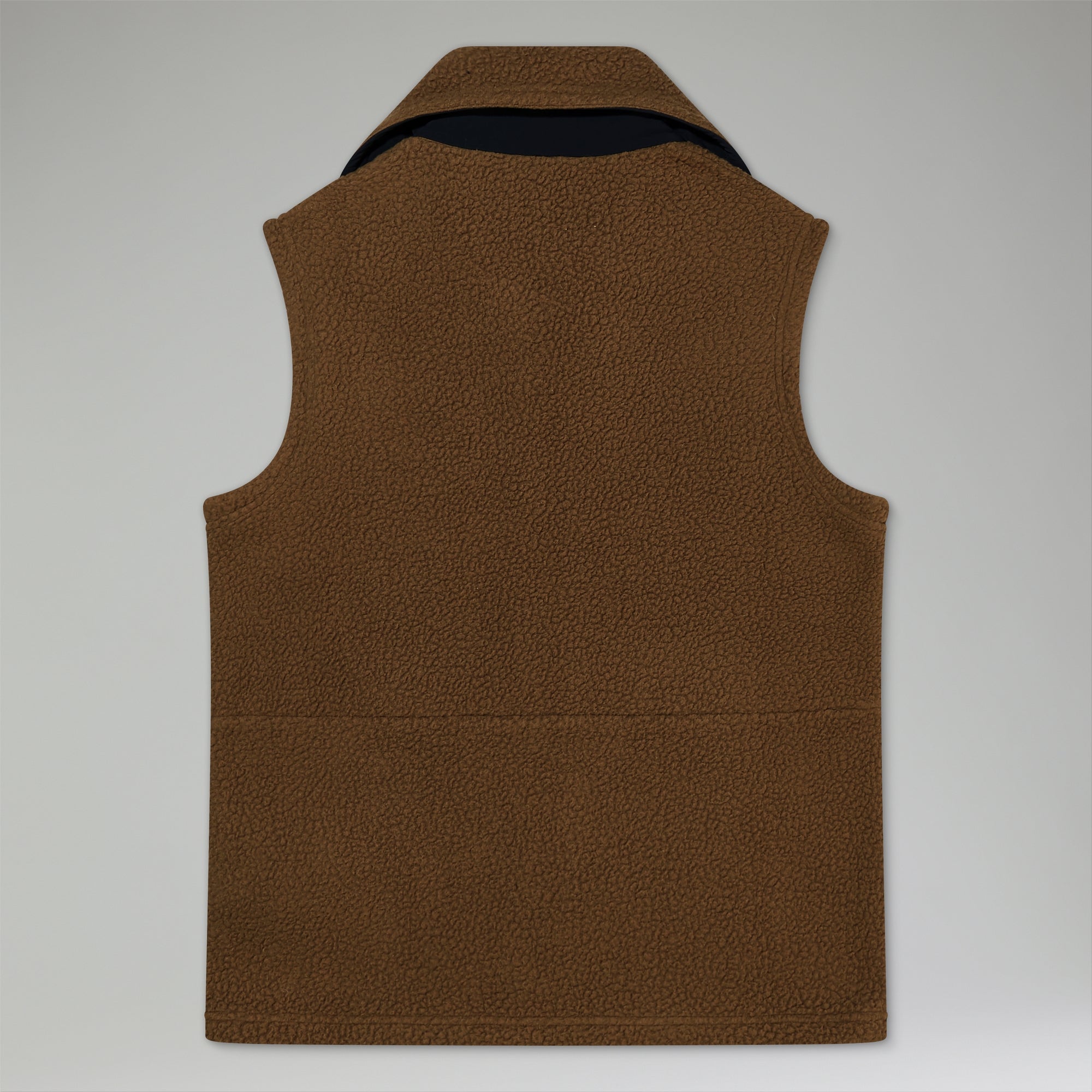 Unisex Rhynie Aztec Fleece Gilet - Brown/Black