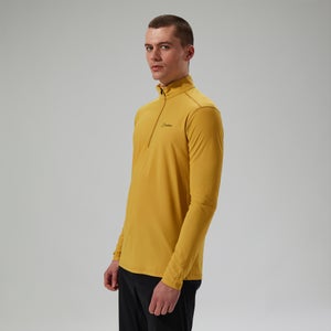 Men's 24/7 Half Zip Long Sleeve Tech Tee - Yellow