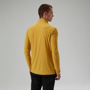 Men's 24/7 Half Zip Long Sleeve Tech Tee - Yellow
