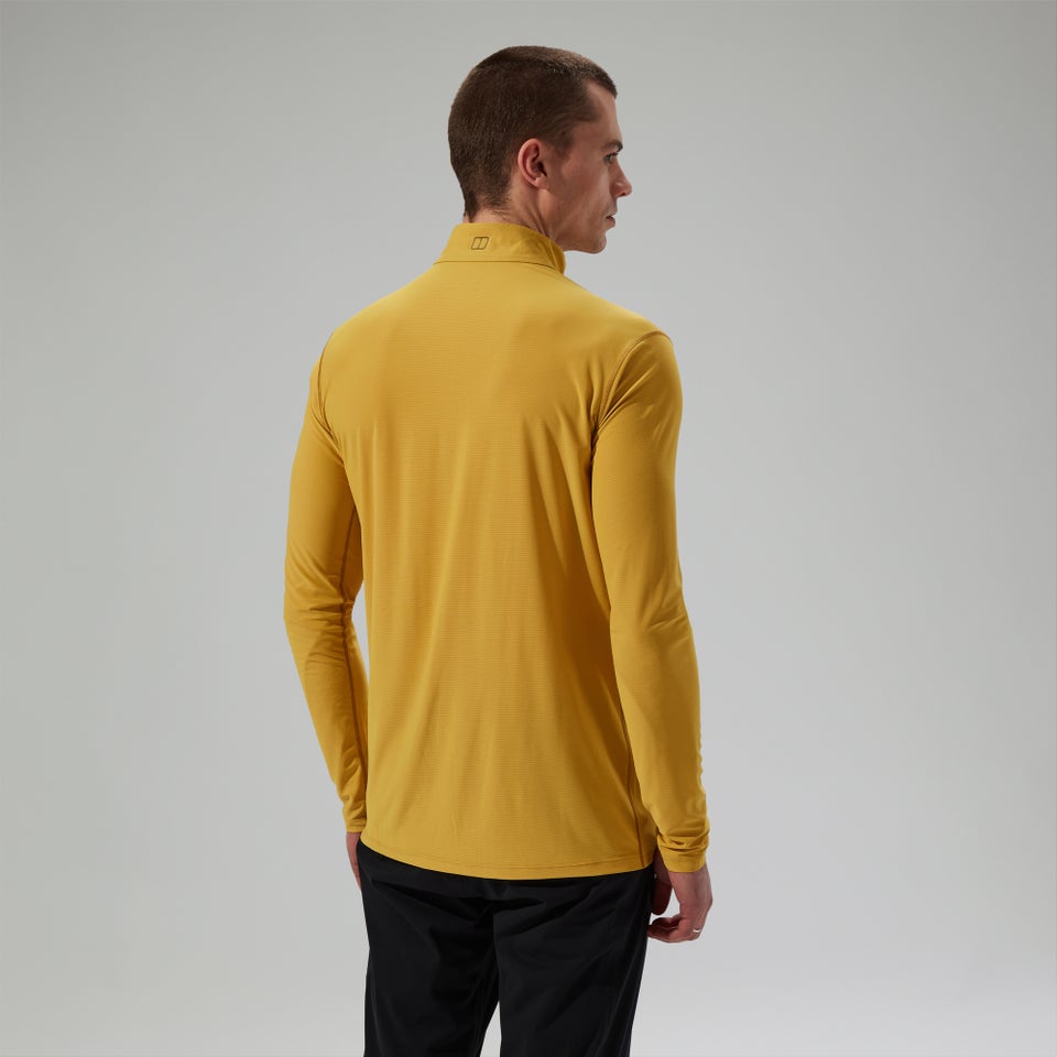 Men's 24/7 Half Zip Long Sleeve Tech Tee - Yellow
