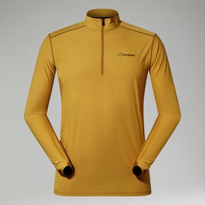 Men's 24/7 Half Zip Long Sleeve Tech Tee - Yellow