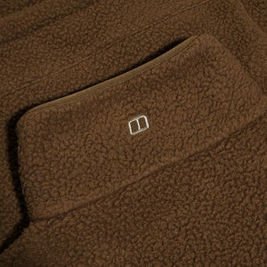 Halb-Zip-Fleece Hawksker Damen-Pullover - Braun