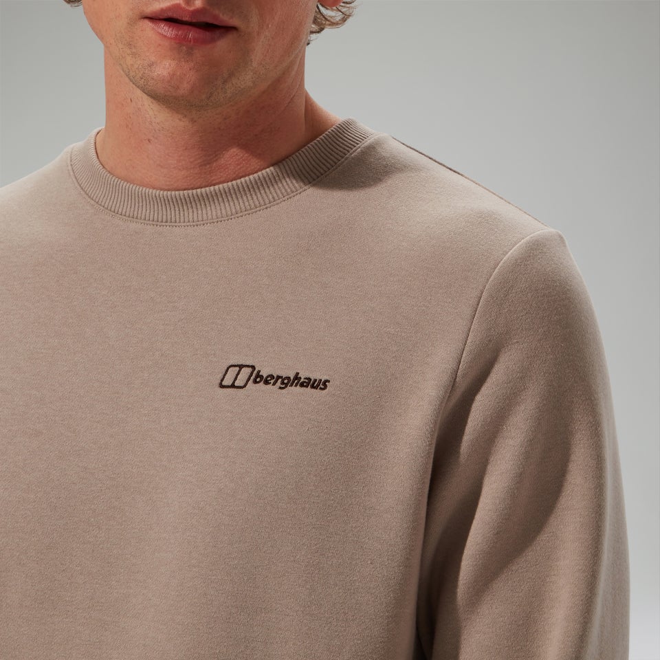 Men's Logo Crew Sweater - Grey