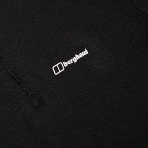 Halb-Zip Ivyhill Damen-Top - Schwarz