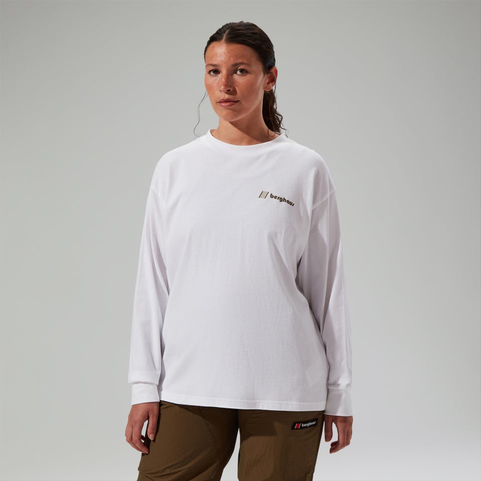 Unisex Mera Peak Long Sleeve T-Shirt - White