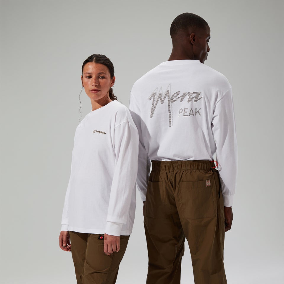 Unisex Mera Peak Long Sleeve T-Shirt - White