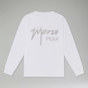 Unisex Mera Peak Long Sleeve T-Shirt - White