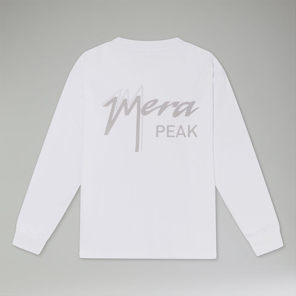 Unisex Mera Peak Long Sleeve T-Shirt - White