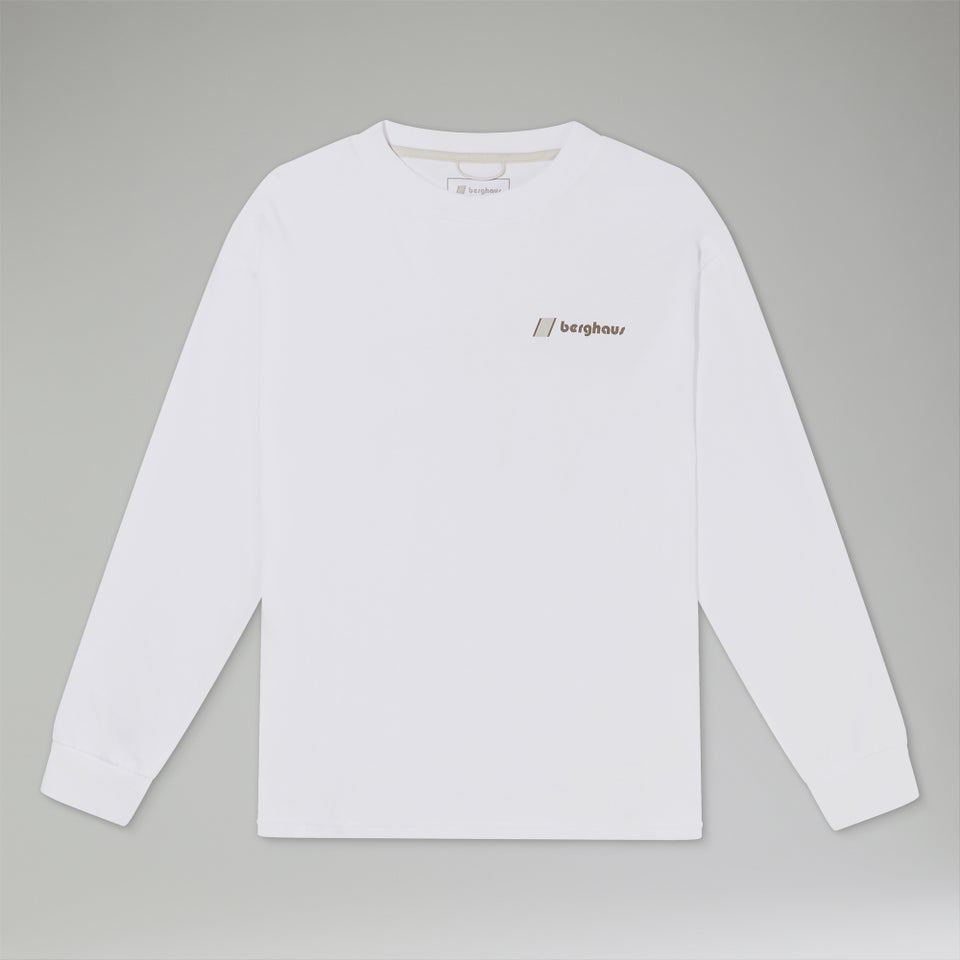 Unisex Mera Peak Long Sleeve T-Shirt - White