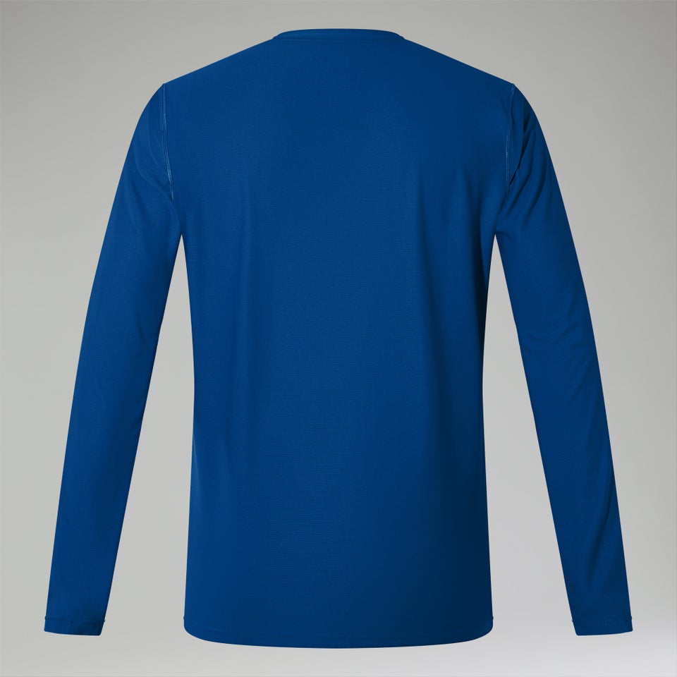 Men's 247 Crew Long Sleeve Tech Tee - Blue