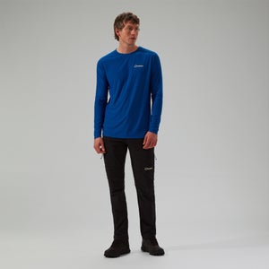 Men's 247 Crew Long Sleeve Tech Tee - Blue