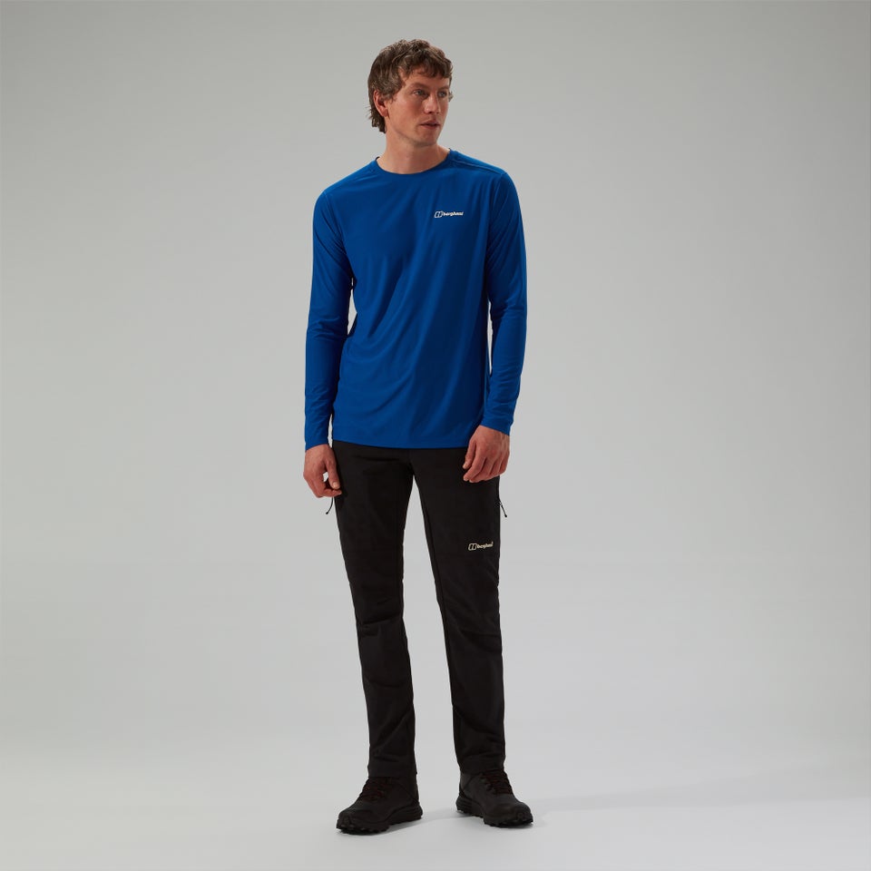 Men's 247 Crew Long Sleeve Tech Tee - Blue