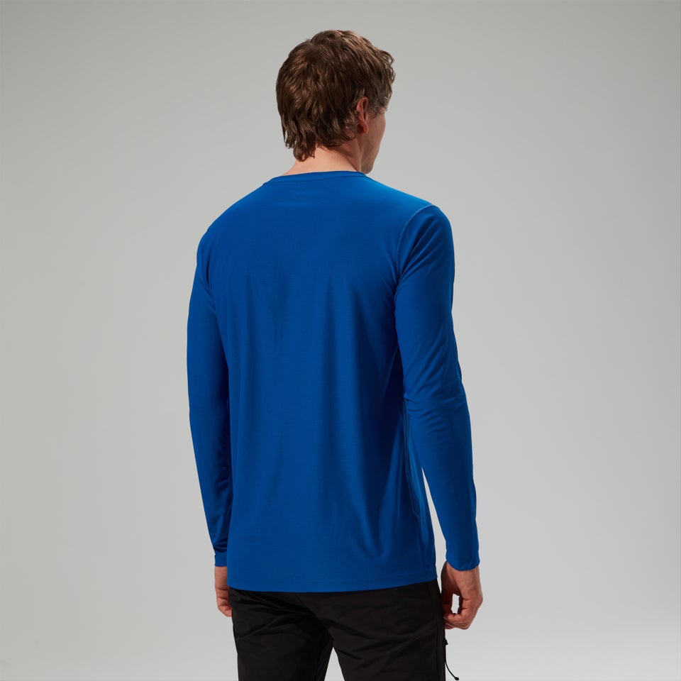 Men's 247 Crew Long Sleeve Tech Tee - Blue